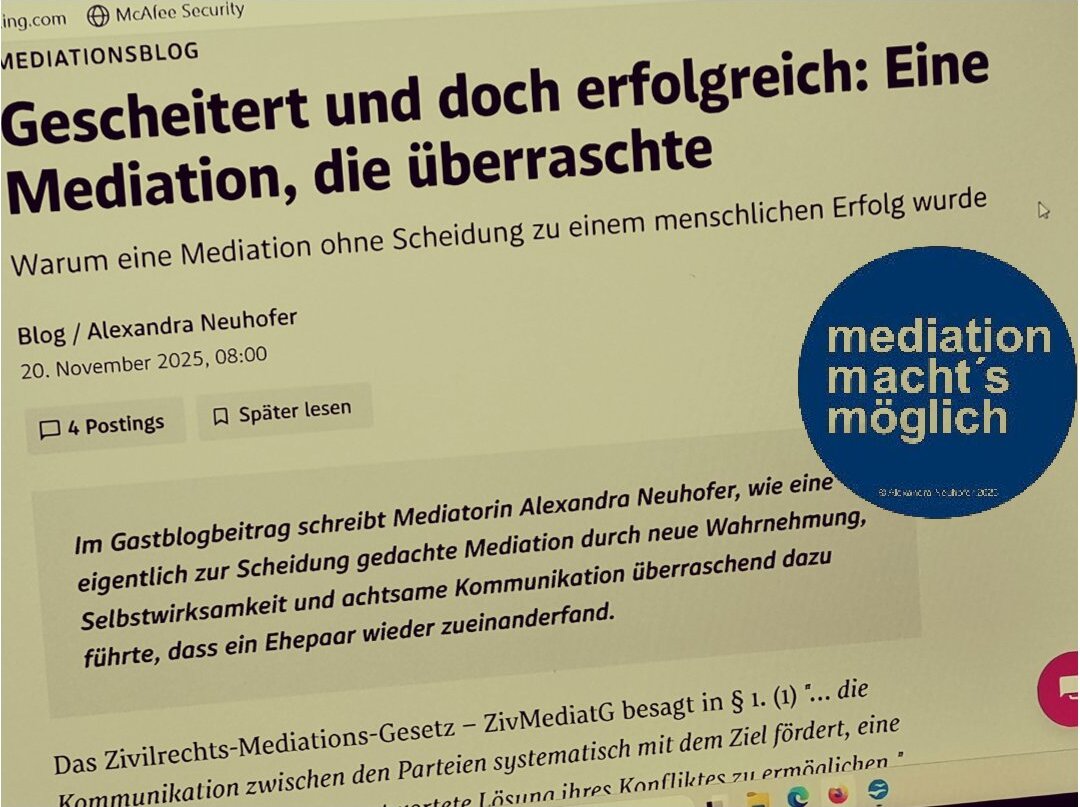 Der Standard Mediations-Blog Alexandra Neuhofer